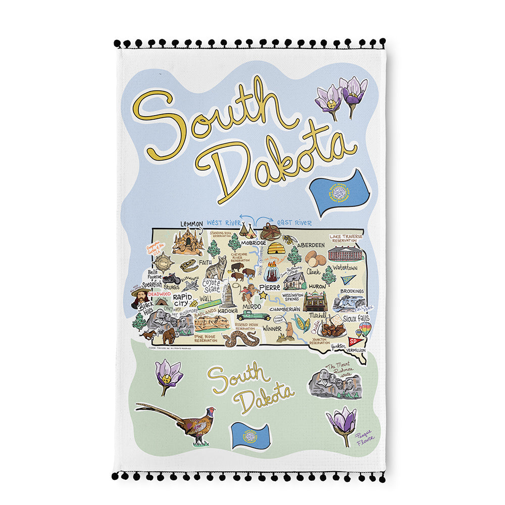 South Dakota Tea Towel