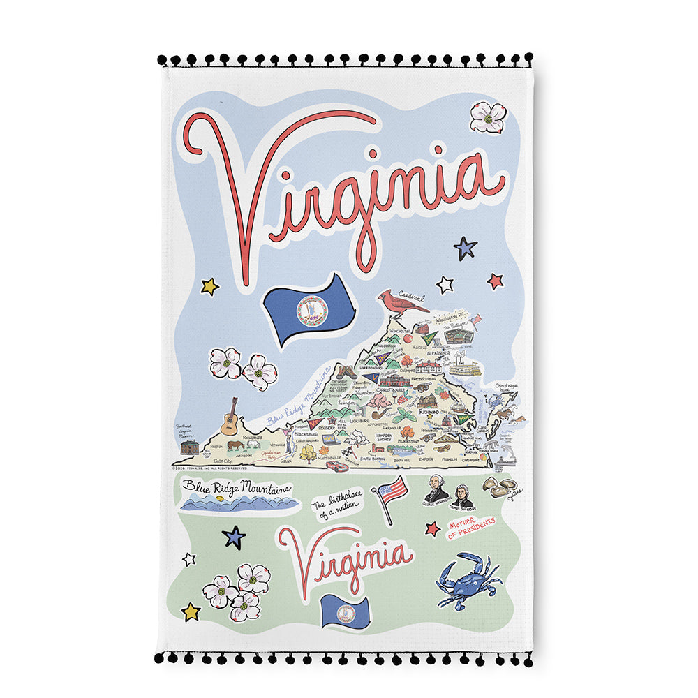 Virginia Tea Towel