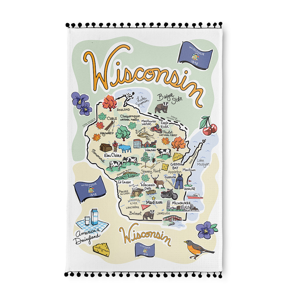 Wisconsin Tea Towel