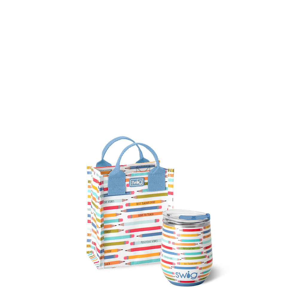 Teacher Life Stemless Wine Gift Set