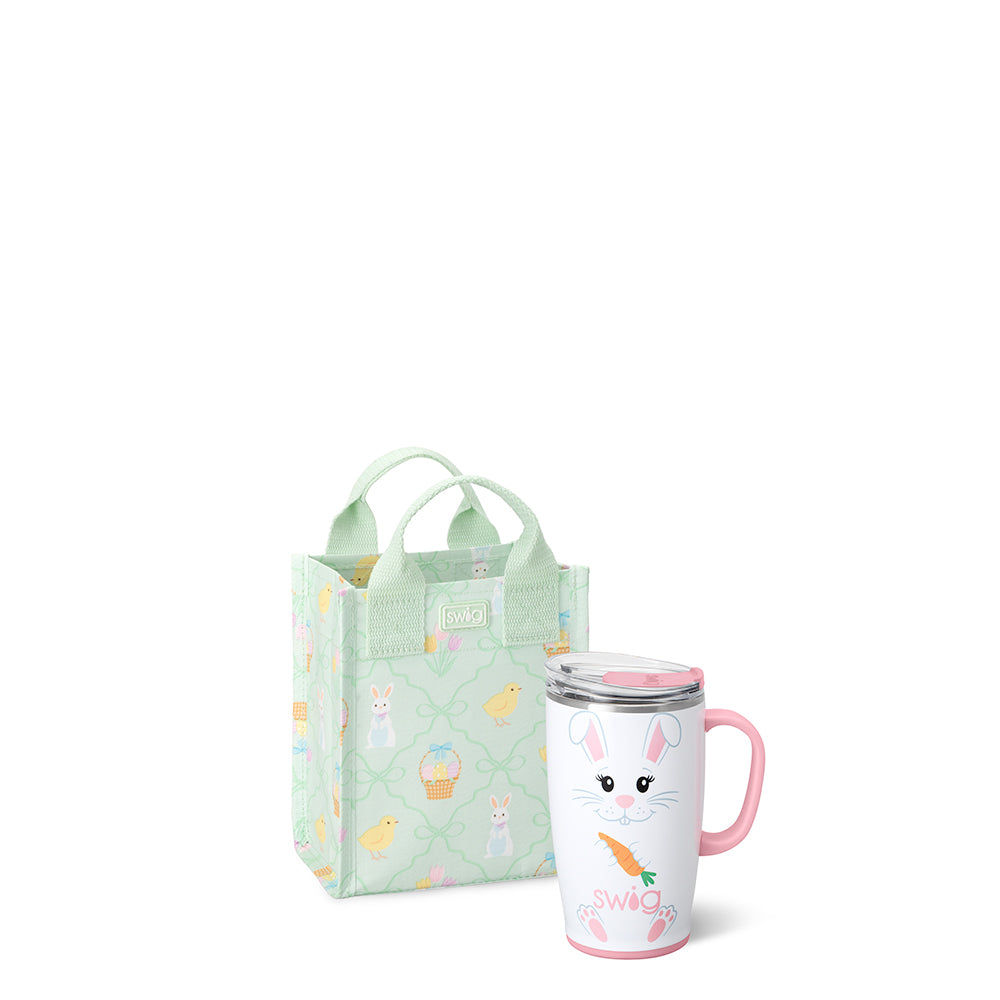 Easter Bunny Travel Mug 18oz Gift Set