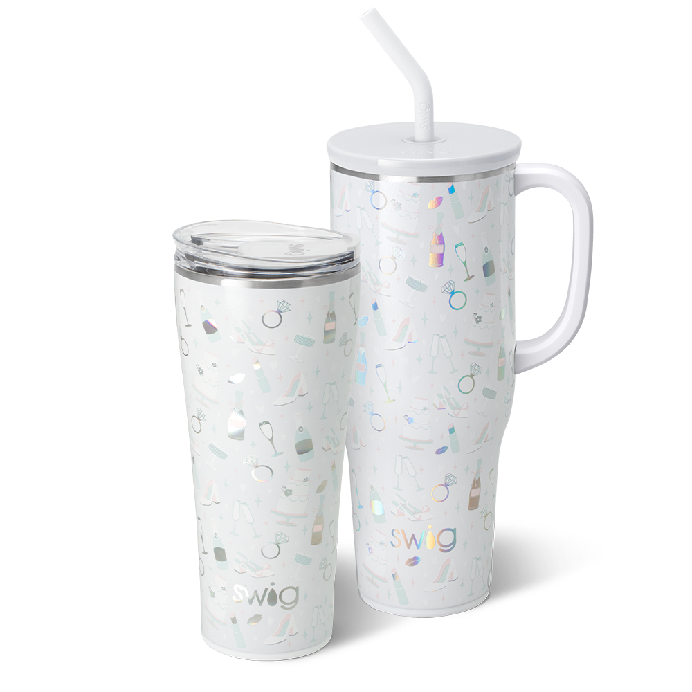 Swig Life Bride to Be Mega Set including a 32oz Tumbler and a 40oz Mega Mug
