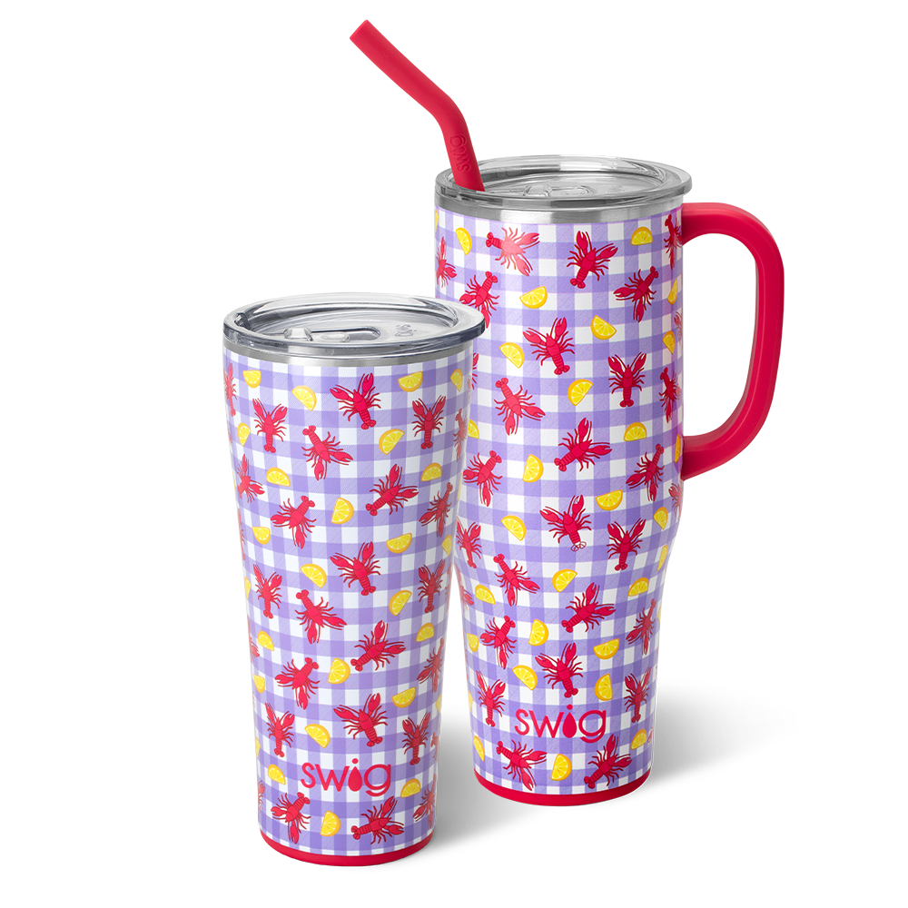 Swig Life Let the Good Times Boil Mega Set including a 32oz Tumbler and a 40oz Mega Mug