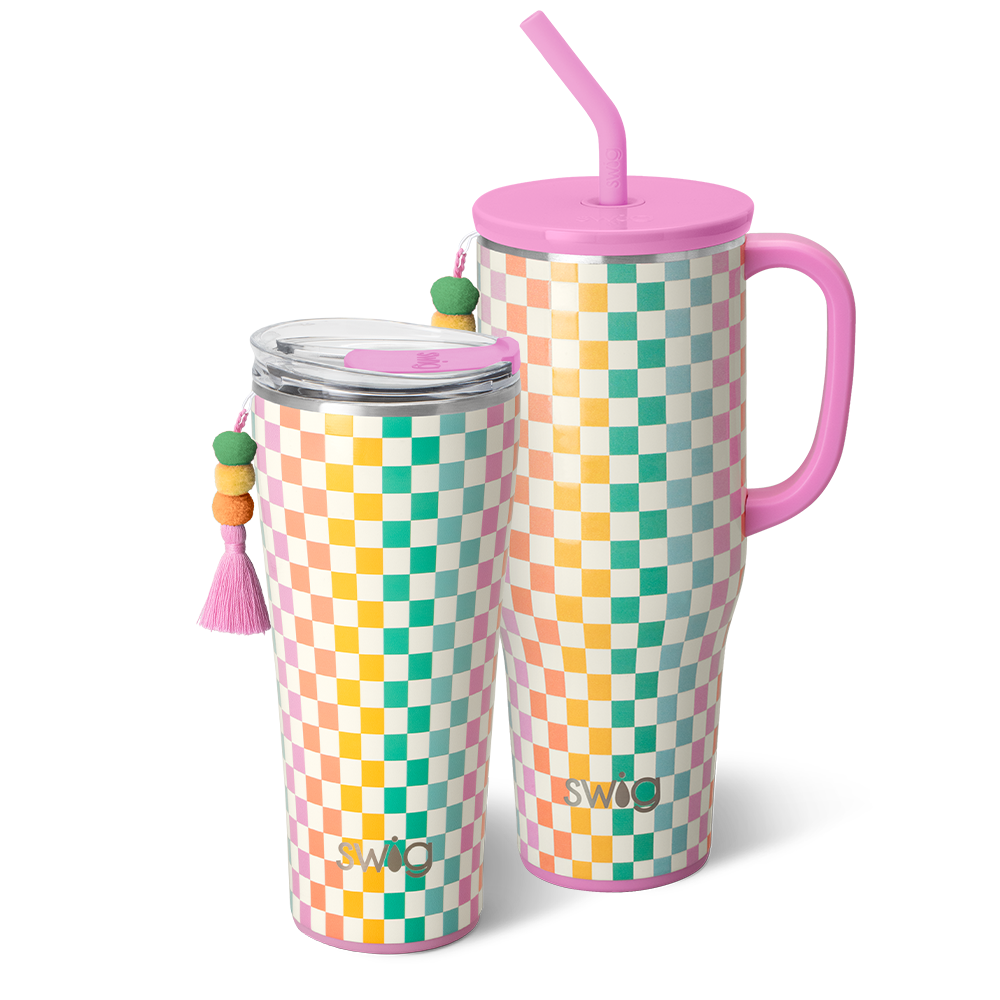 Swig Life Check Mate Mega Set including a 32oz Tumbler and a 40oz Mega Mug
