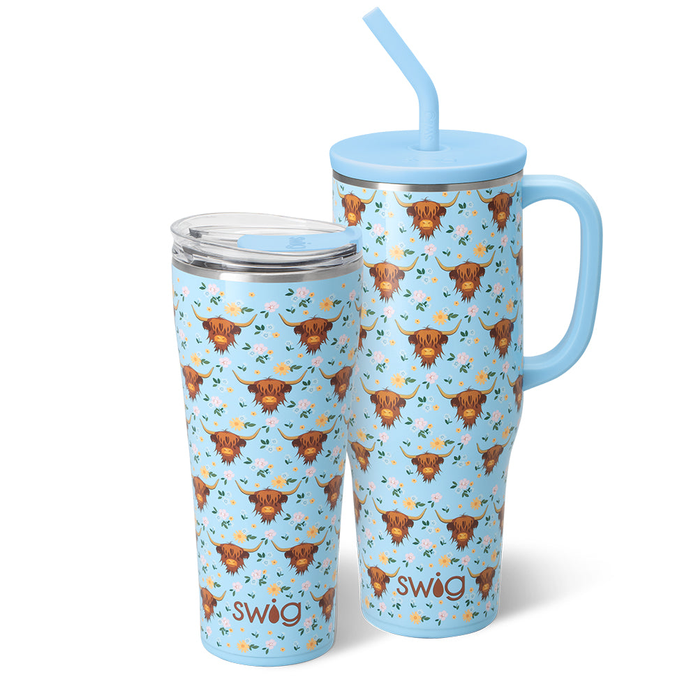 Swig Life Holy Cow Mega Set including a 32oz Tumbler and a 40oz Mega Mug