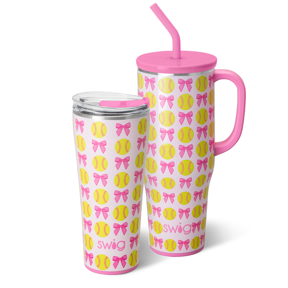 Swig Life Pitch Hit Run Mega Set including a 32oz Tumbler and a 40oz Mega Mug