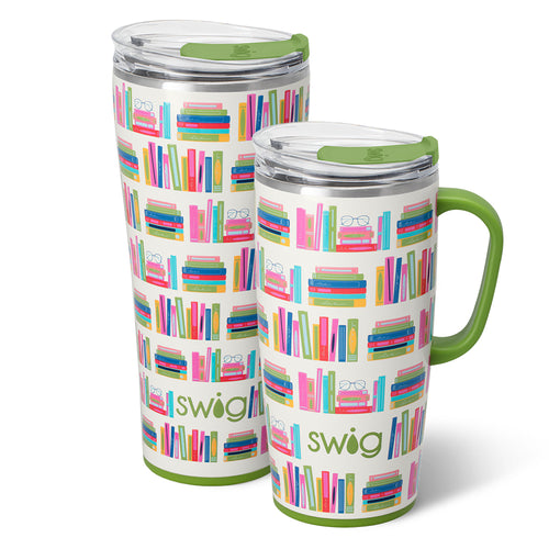Swig Life Book Club XL Set including a 22oz Travel Mug and a 32oz Tumbler