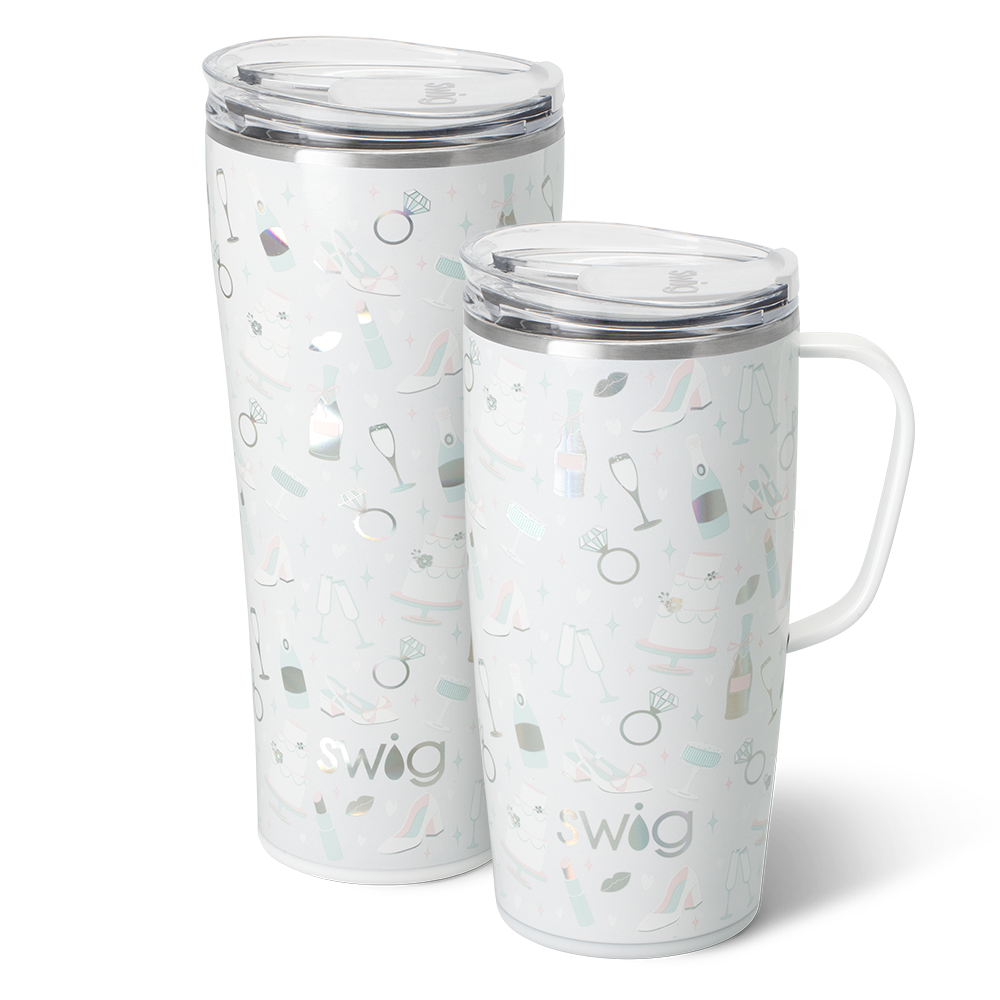 Swig Life Bride to Be XL Set including a 22oz Travel Mug and a 32oz Tumbler