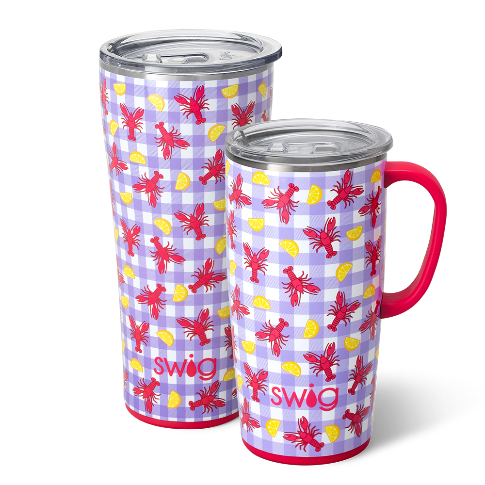 Swig Life Let the Good Times Boil XL Set including a 22oz Travel Mug and a 32oz Tumbler