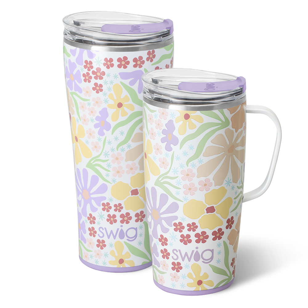 Swig Life Fresh Cut XL Set including a 22oz Travel Mug and a 32oz Tumbler