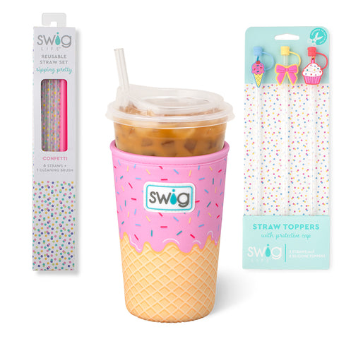 Melon Slice Small Iced Cup Coolie
