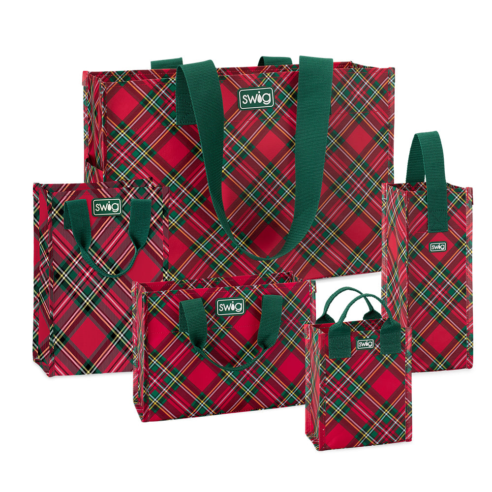 Christmas Plaid Gift Bag Bundle