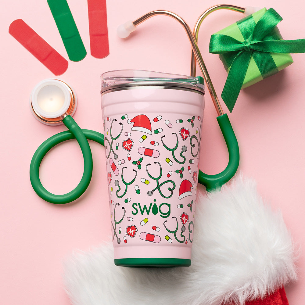 Santa's Scrubs Party Cup 24oz