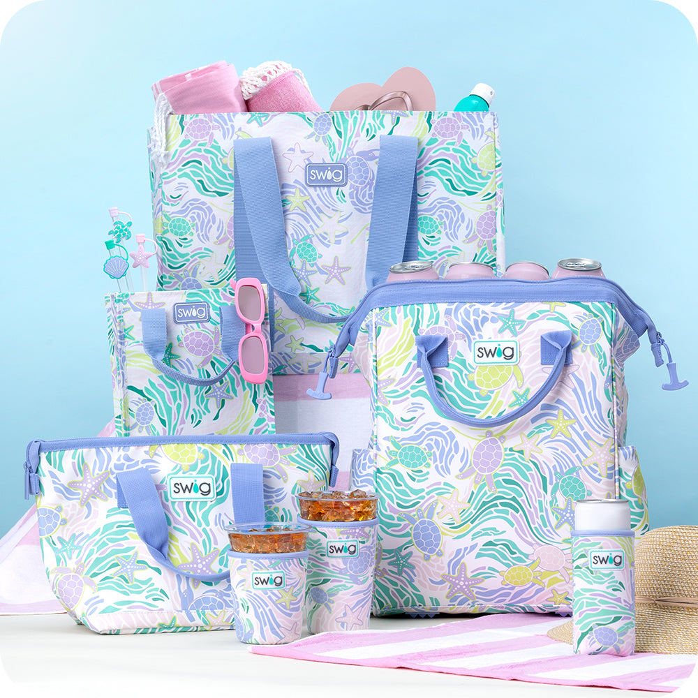 Sea Swirl Tall Reusable Gift Bag