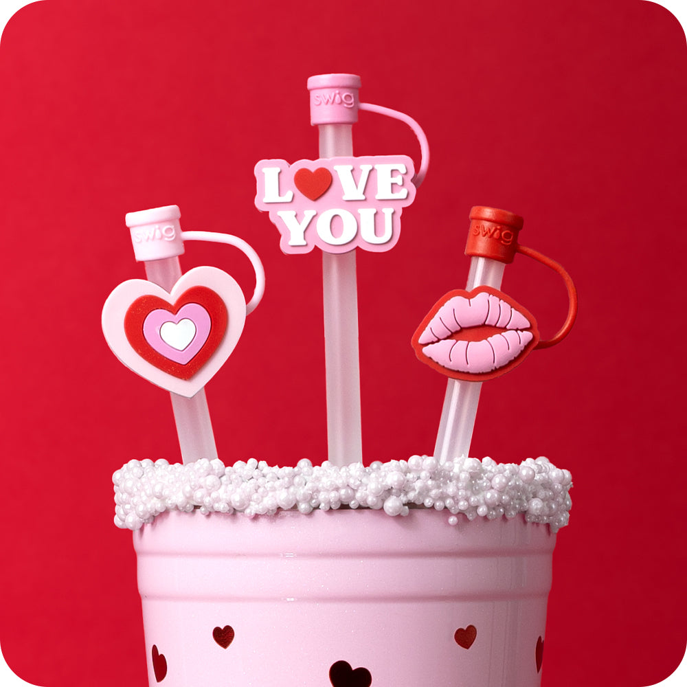 Sweethearts Straw Topper Set