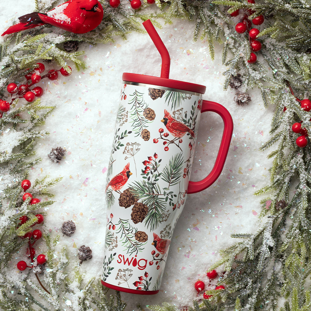 Winter Cardinals Mega Mug 40oz