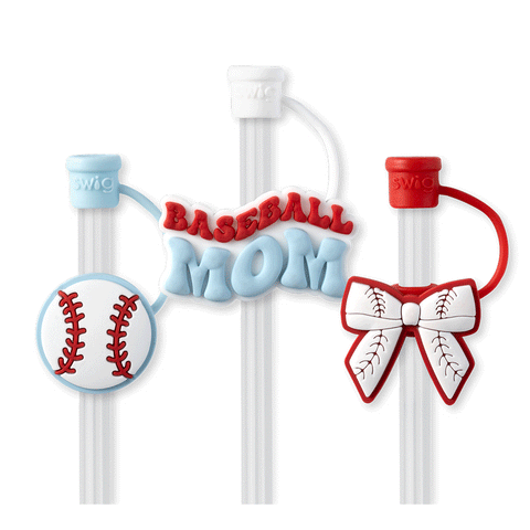 We've Got Spirit Orange Straw Topper Set