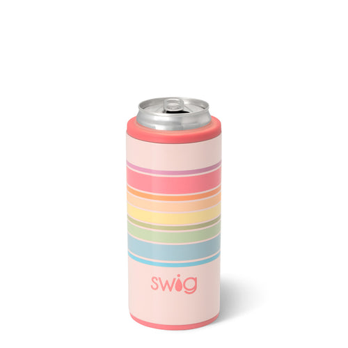 Swig Life 12oz Good Vibrations Insulated Skinny Can Cooler