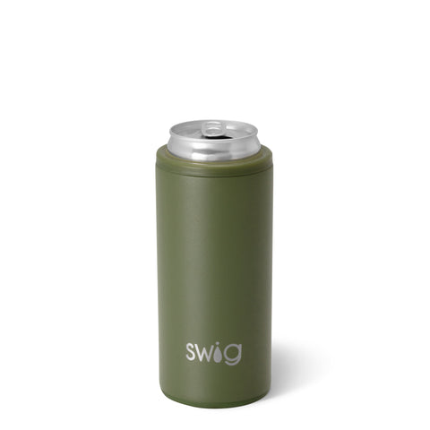 Crimson Skinny Can Cooler 12oz