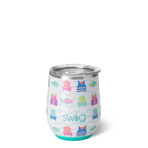Swig Life 12oz Lake Girl Insulated Stemless Wine Cup
