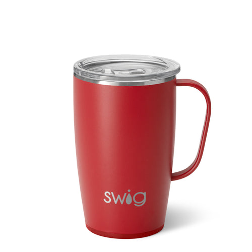 Swig Life 18oz Crimson Insulated Travel Mug with Handle