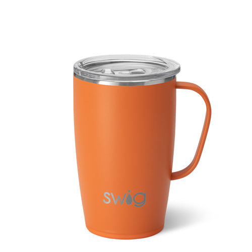 Swig Life 18oz Orange Insulated Travel Mug with Handle