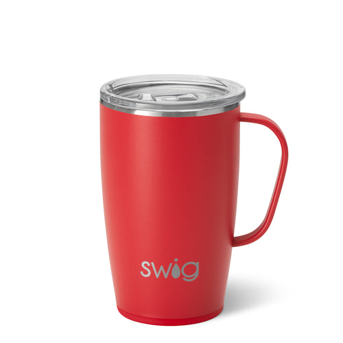 Swig Life 18oz Red Insulated Travel Mug with Handle