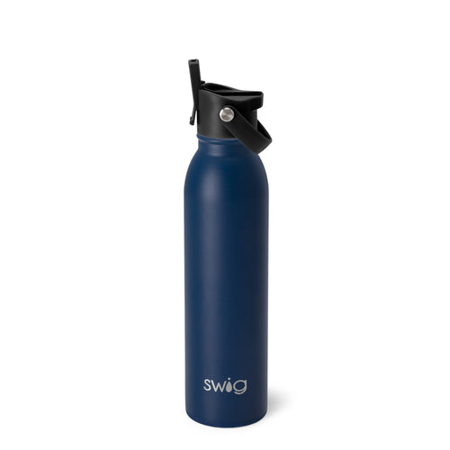 Swig Life 20oz Navy Insulated Flip + Sip Cap Water Bottle
