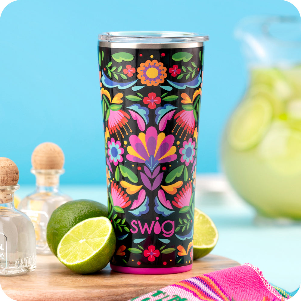 Swig Life 22oz Caliente Insulated Tumbler with tequila and lime
