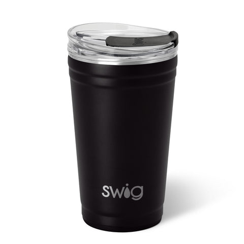 Black Flip + Sip Slim Tumbler 12oz