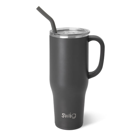 Black Flip + Sip Slim Tumbler 12oz