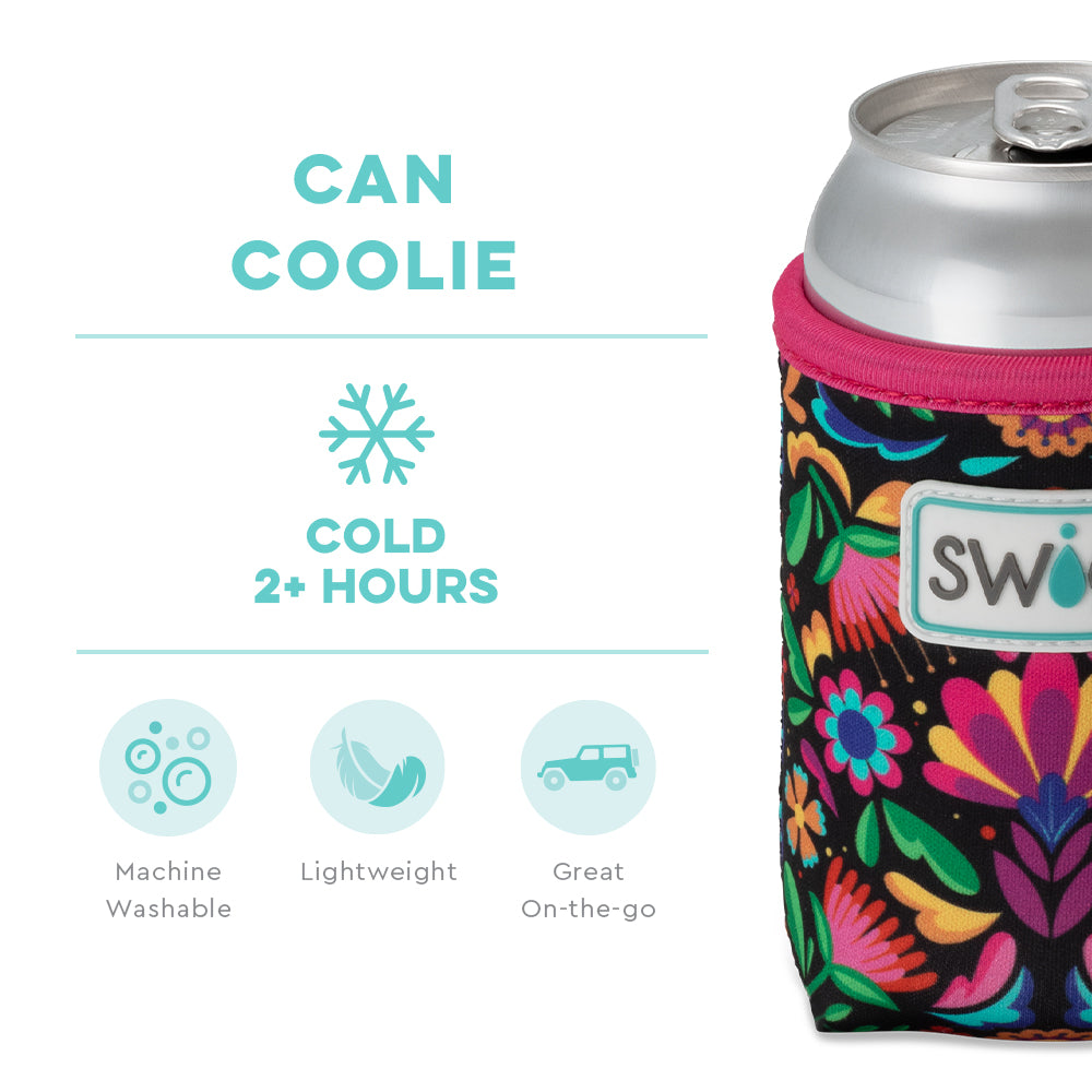 Swig Life Caliente Insulated Neoprene Can Coolie temperature infographic - cold 2+ hours