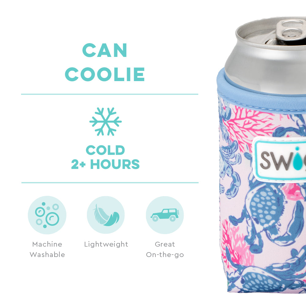 Swig Life Get Crackin' Insulated Neoprene Can Coolie temperature infographic - cold 2+ hours