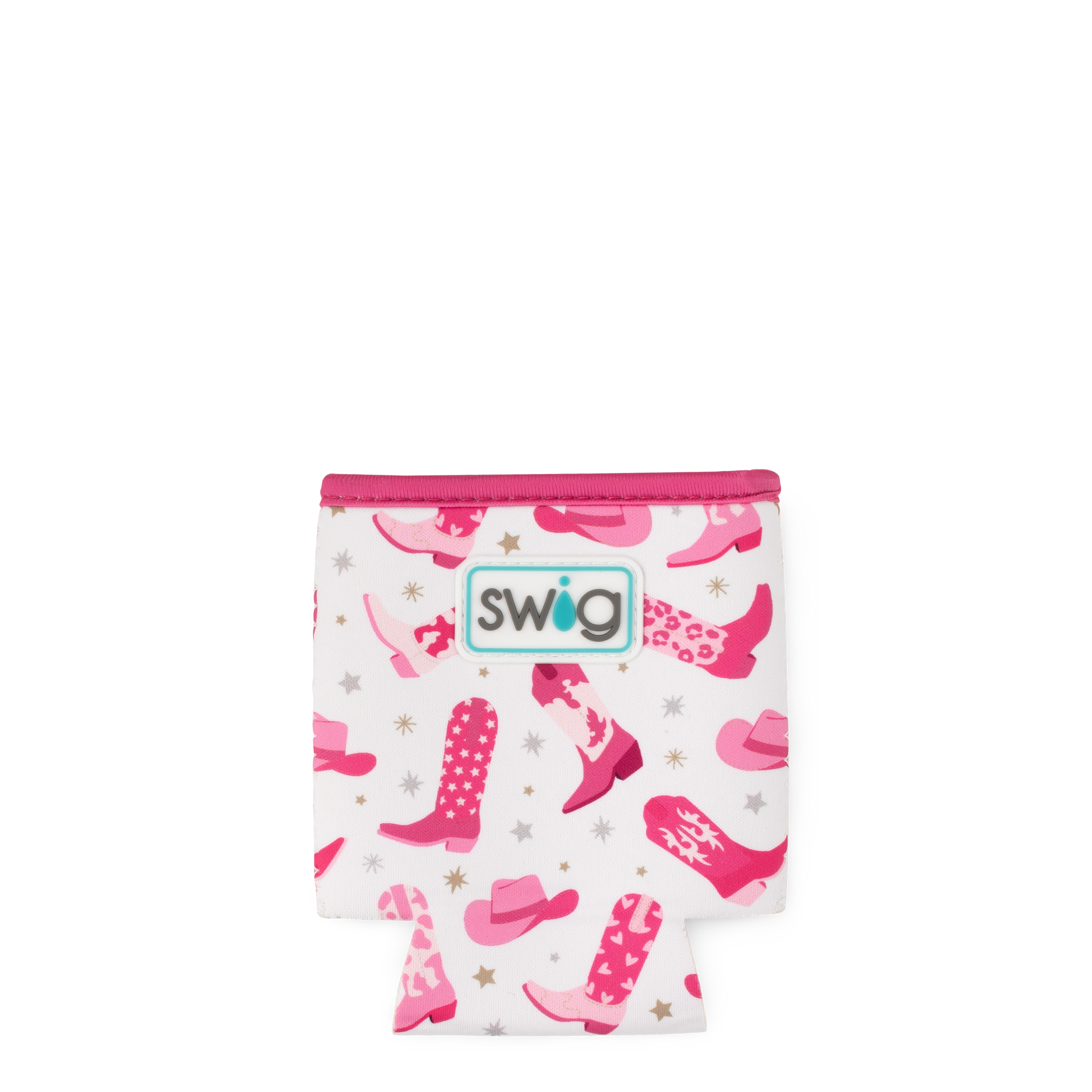 Swig Life Let's Go Girls Insulated Neoprene Can Coolie Flat Lay