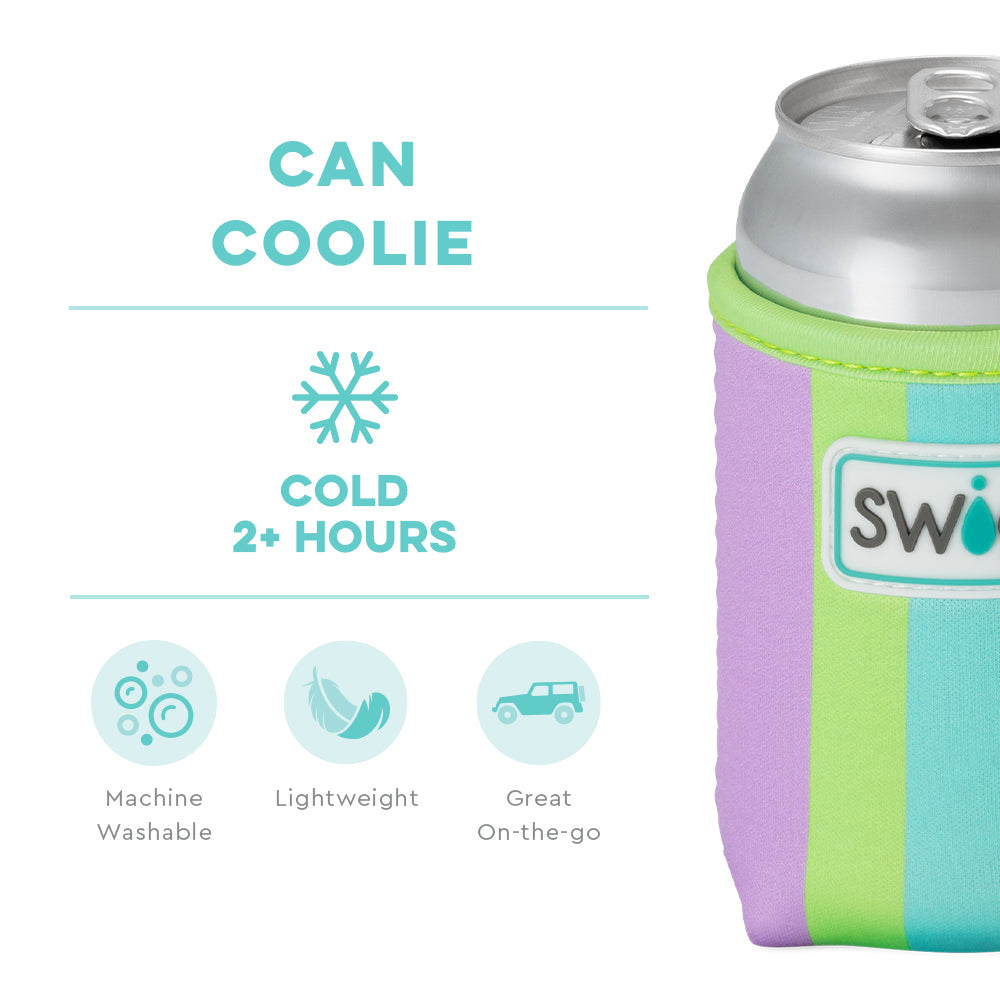 Swig Life Ultra Violet Insulated Neoprene Can Coolie temperature infographic - cold 2+ hours