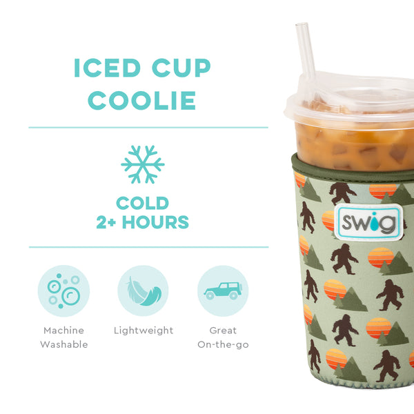 Swig Life Wild Thing Insulated Neoprene Iced Cup Coolie temperature infographic - cold 2+ hours