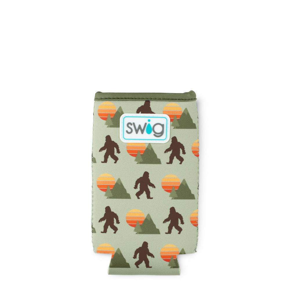 Swig Life Wild Thing Insulated Neoprene Slim Can Coolie Flat Lay