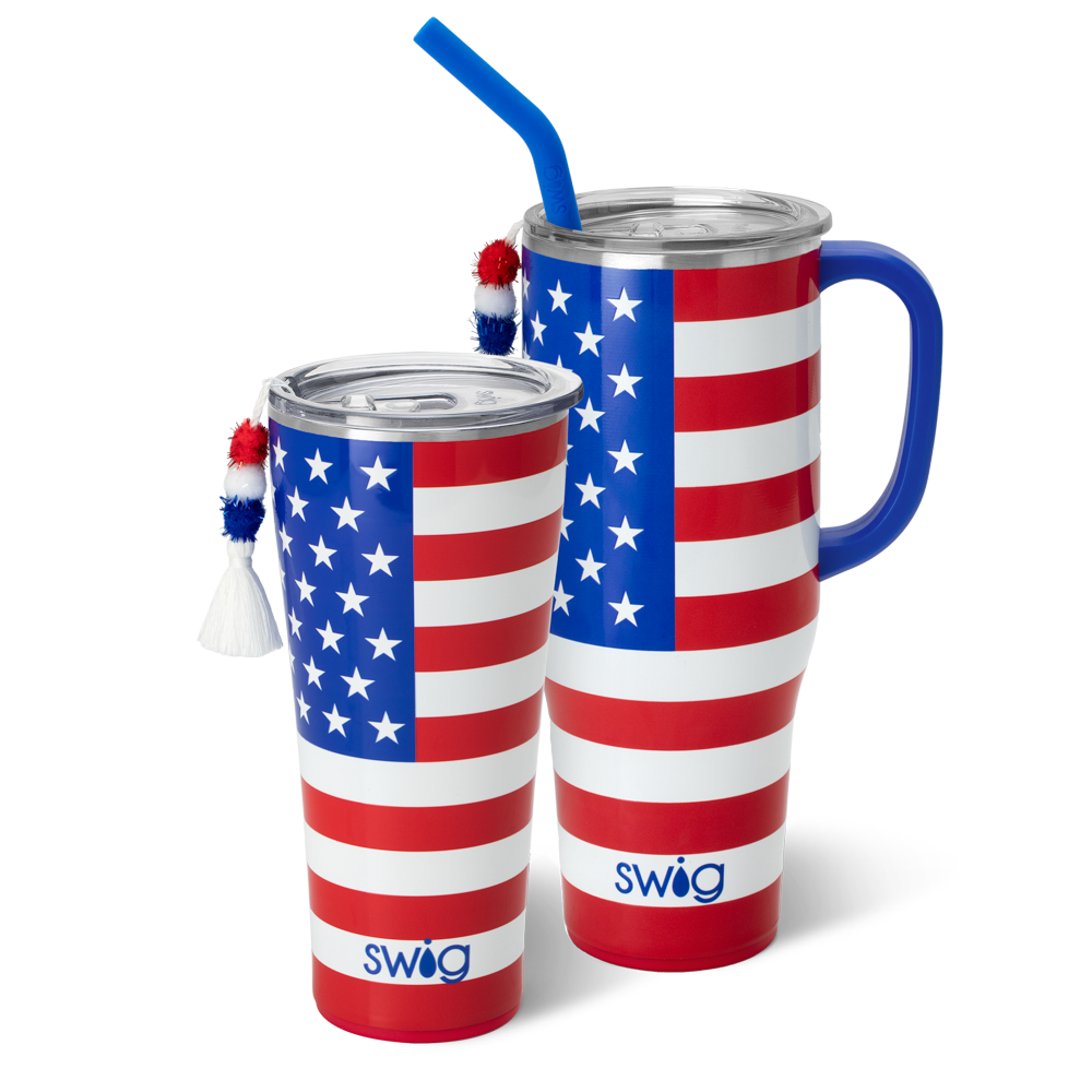 Swig Life All American Mega Set including a 32oz All American Tumbler and a 40oz All American Mega Mug
