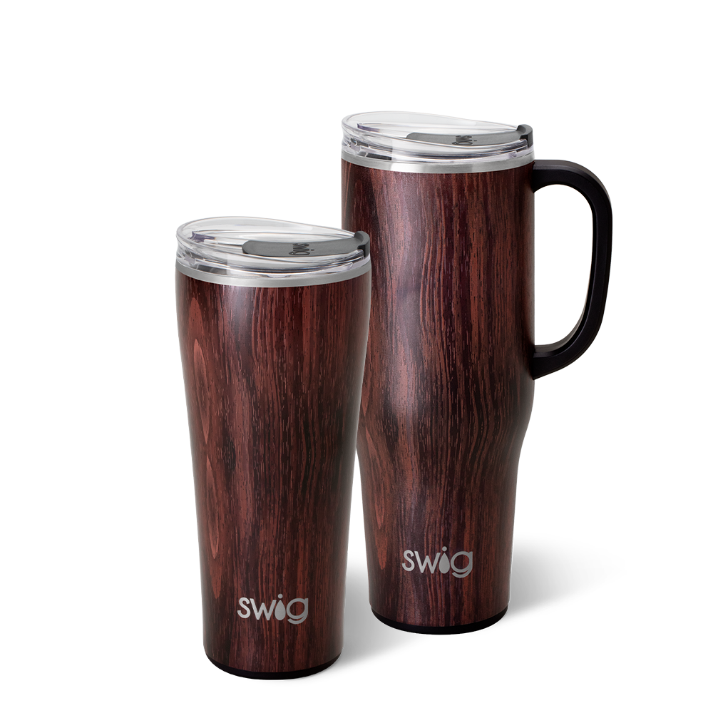 Swig Life Bourbon Barrel Mega Set including a 32oz Tumbler and a 40oz Mega Mug