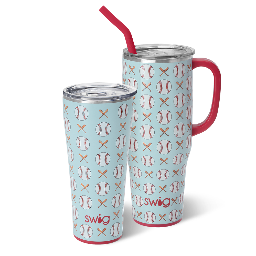Swig Life Home Run Mega Set including a 32oz Home Run Tumbler and a 40oz Home Run Mega Mug