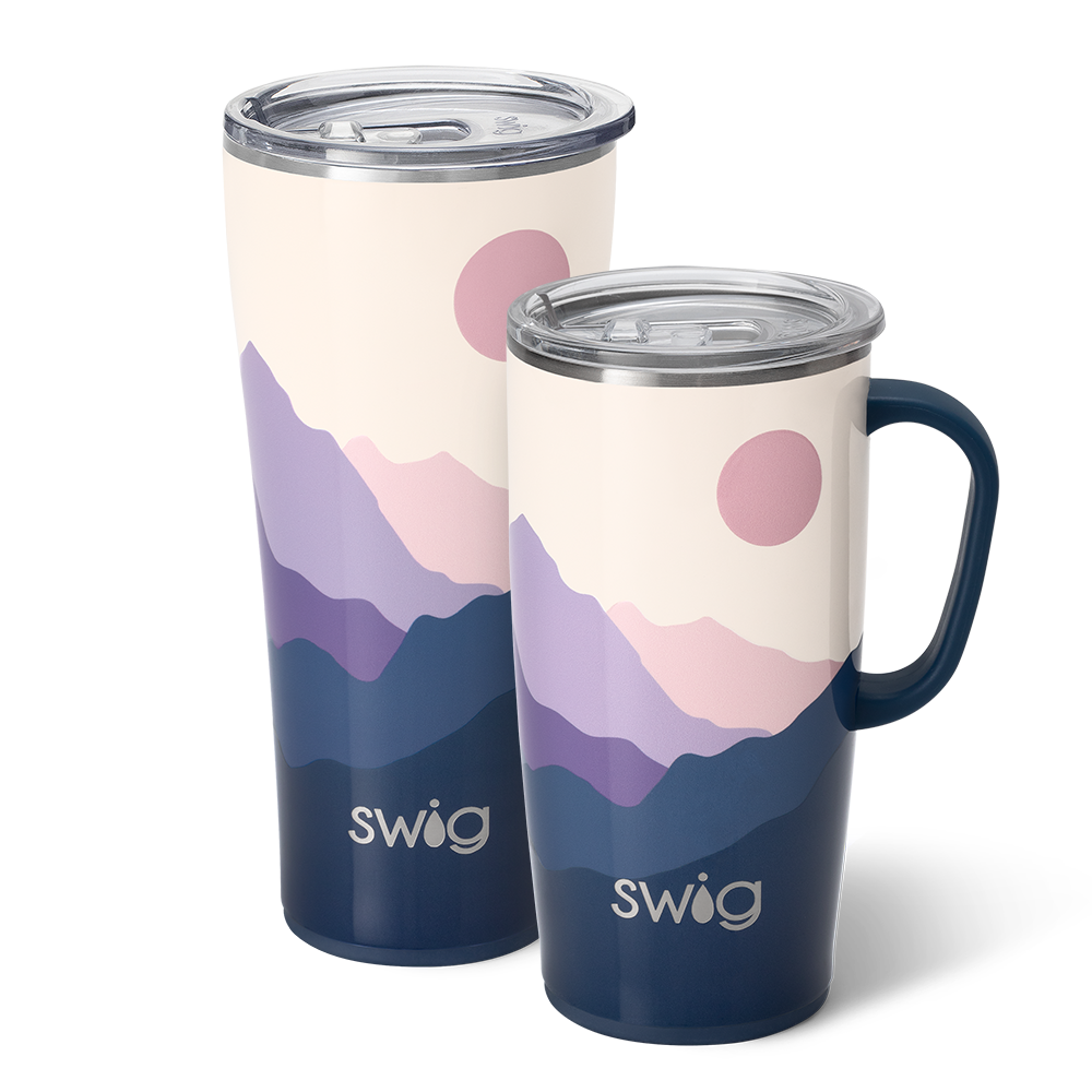 Swig Life Moon Shine XL Set including a 22oz Moon Shine Travel Mug and a 32oz Moon Shine Tumbler