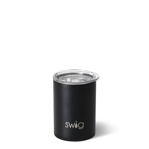 Black Flip + Sip Slim Tumbler 12oz