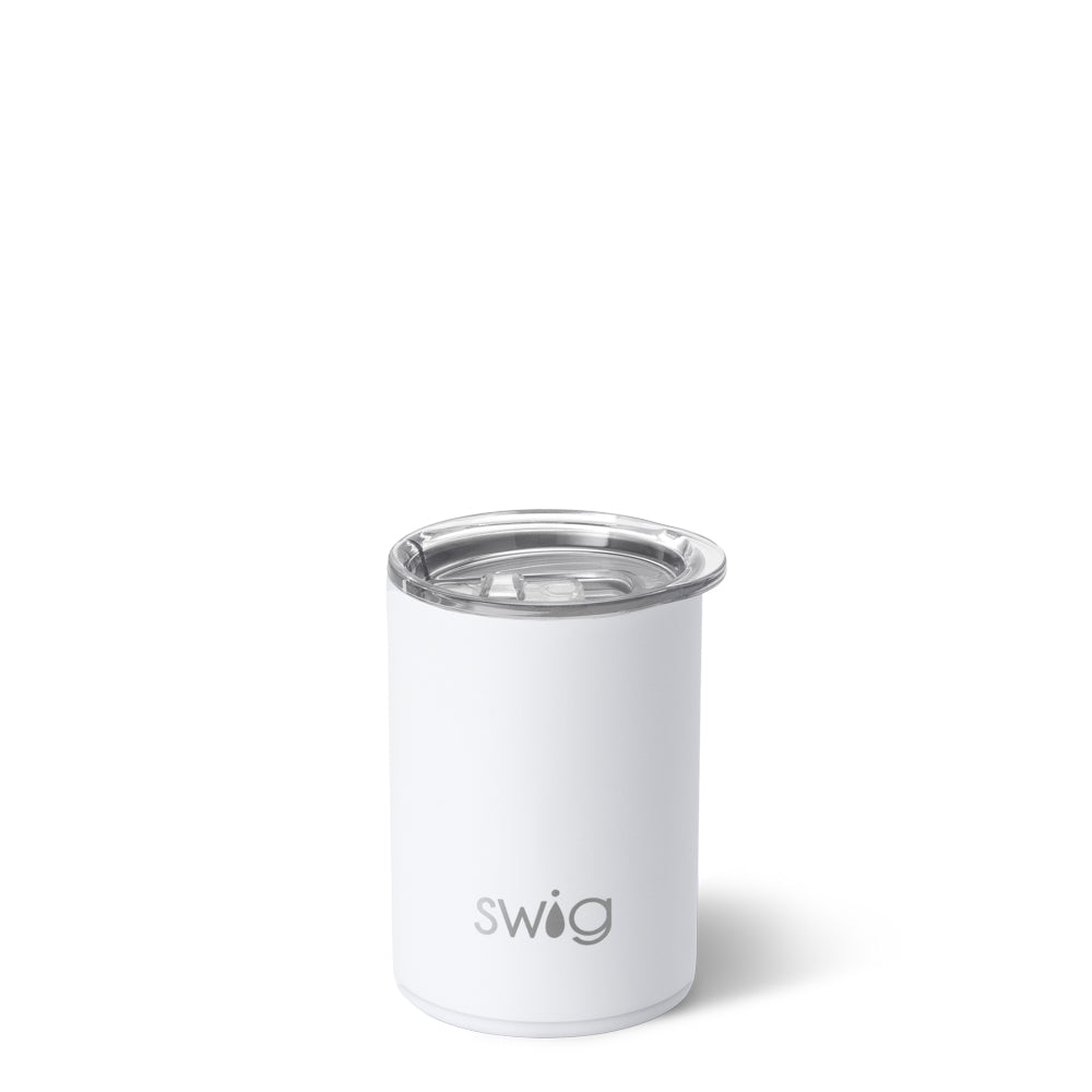 Swig Life 12oz White Insulated Short Tumbler