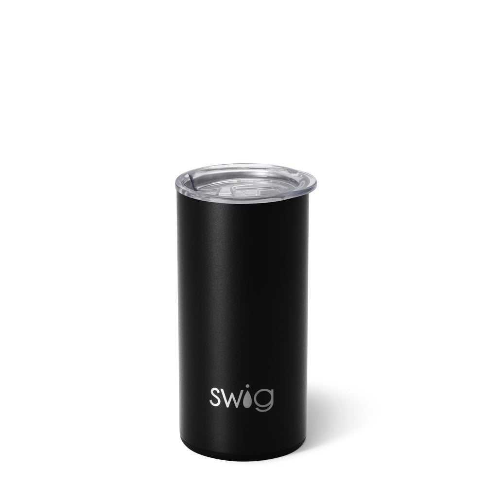 Swig Life 12oz Black Insulated Slim Tumbler