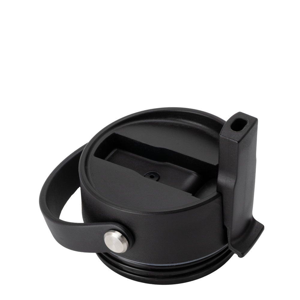 Black Flip + Sip Cap 12oz Slim Tumbler
