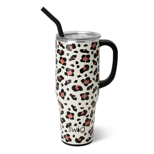 Swig Life 40oz Luxy Leopard Insulated Mega Mug with Handle