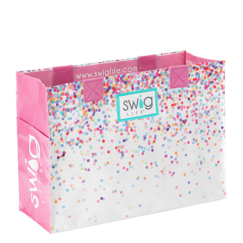 Swig Life Confetti Laminated Polypropylene Tote Bag