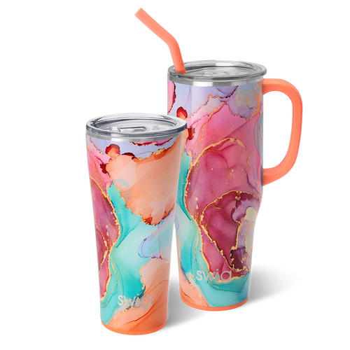Swig Life Dreamsicle Mega Set including a 32oz Dreamsicle Tumbler and a 40oz Dreamsicle Mega Mug
