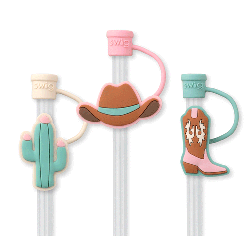 Giddy Up Straw Topper Set