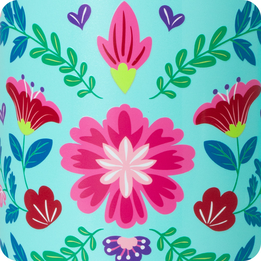 Flora Azul Stemless Wine 12oz